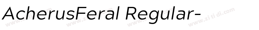 AcherusFeral Regular字体转换